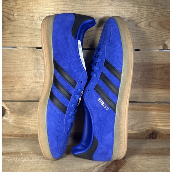 NEW Mens Size 14 - Adidas Gazelle Indoor “Lucid Blue Black” Low Top Shoes JR6302 main image 4